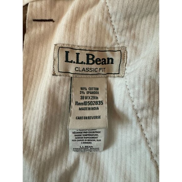 L.L. Bean Pants Mens 38x29 Stretch Country Corduroy‎ Classic Fit Plain Front - Picture 4 of 9